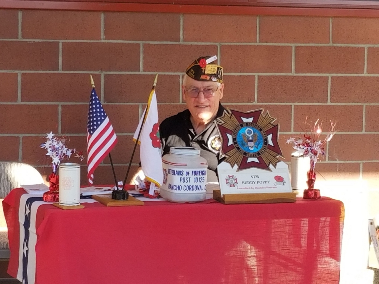 Photo's of Buddy Poppy for Veterans Day.